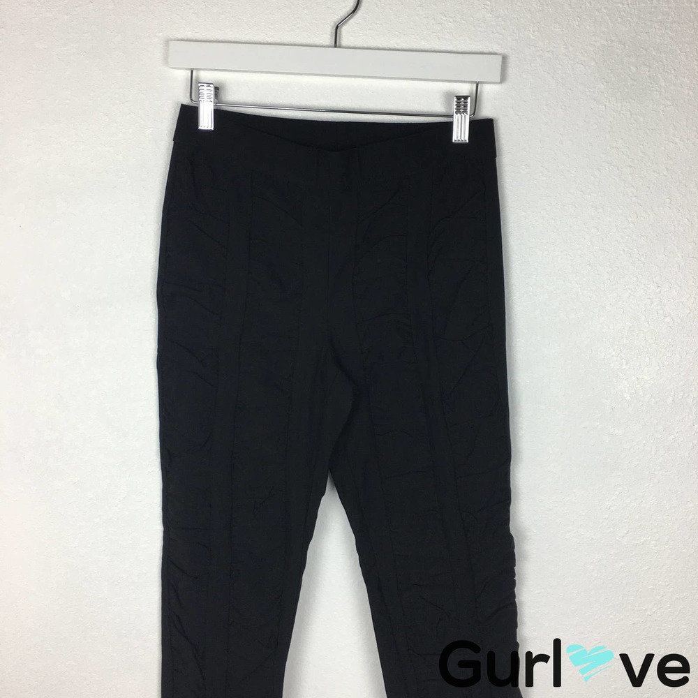 Joseph Ribkoff Size 8 Black Ruched Legging - Picture 5 of 6